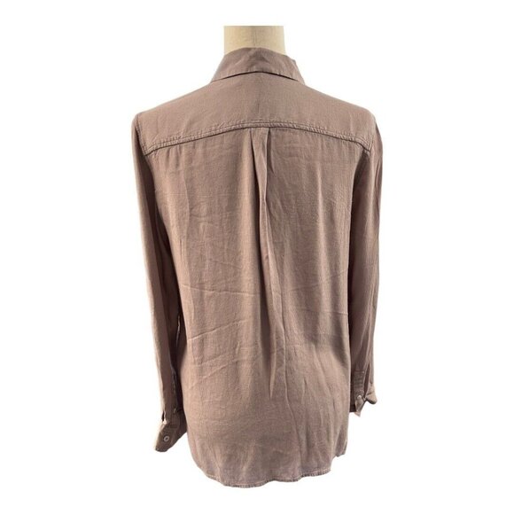 A|X Armani Exchange Womens Button Up Shirt~Size S~Pale Pink/Purple ~ L8 21 - Picture 4 of 9